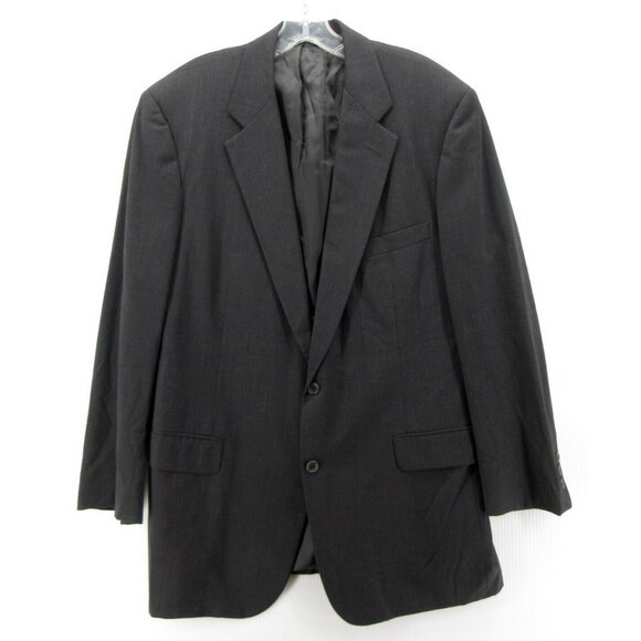 VINTAGE Brooks Brothers Sport Coat 43 Long Blazer Wool Solid Jacket USA